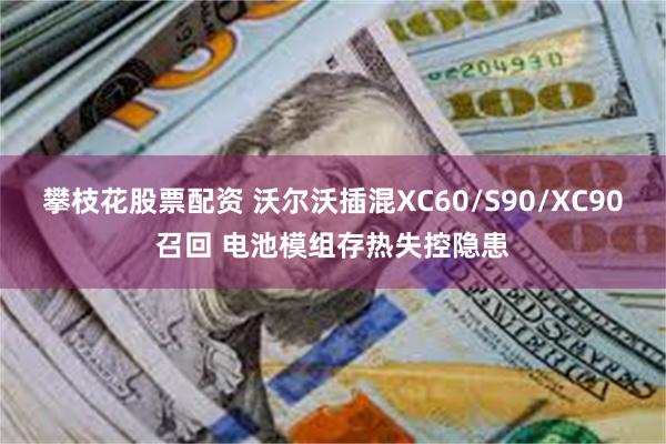 攀枝花股票配资 沃尔沃插混XC60/S90/XC90召回 电池模组存热失控隐患